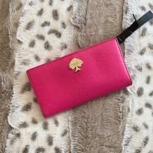 Kate Spade Fuchsia Leather Wallet